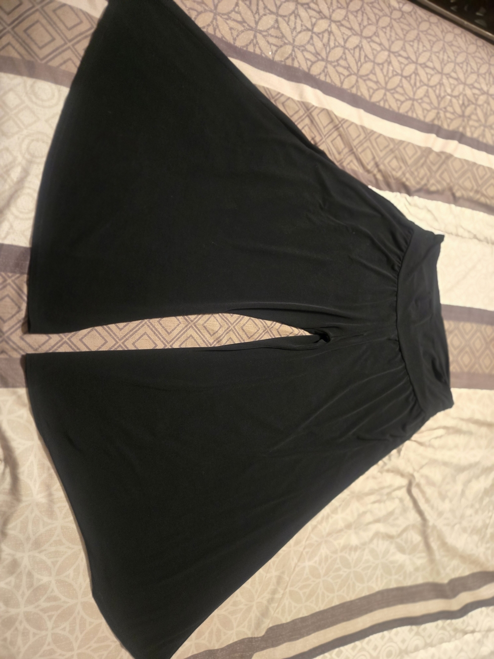 Women's Wide Leg Skirt Black Pants